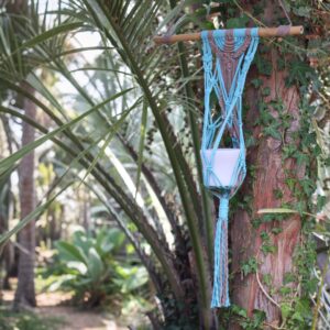 Porte pot en macramé